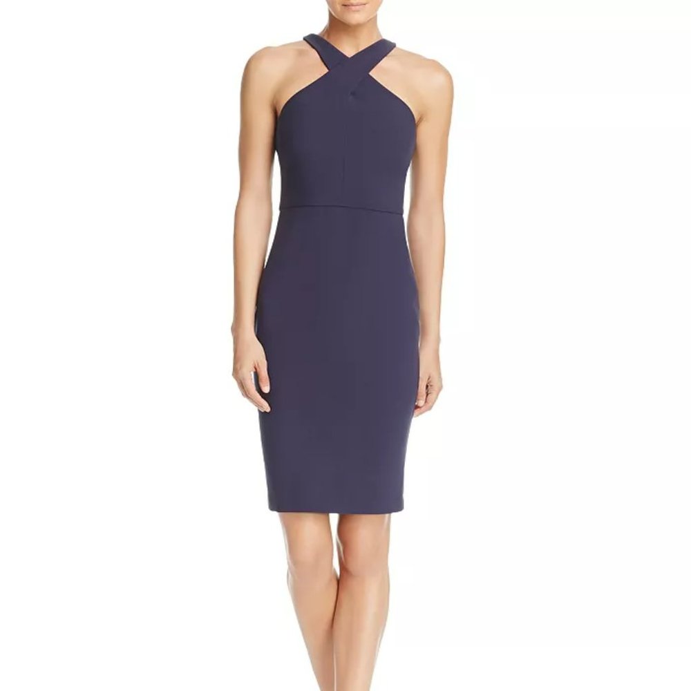 Designer LIKELY Carolyn Blue Sheath Dress - Sz. 4